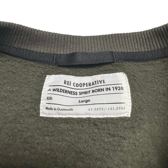 REI Co-Op | Men | 80th Anniversary Staff Edition Army Green Sweatshirt | Large - Picture 8 of 12